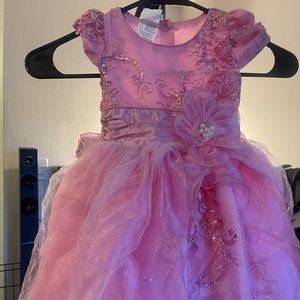 Celines pink dress sz 24 months, worn once! beautiful dress!